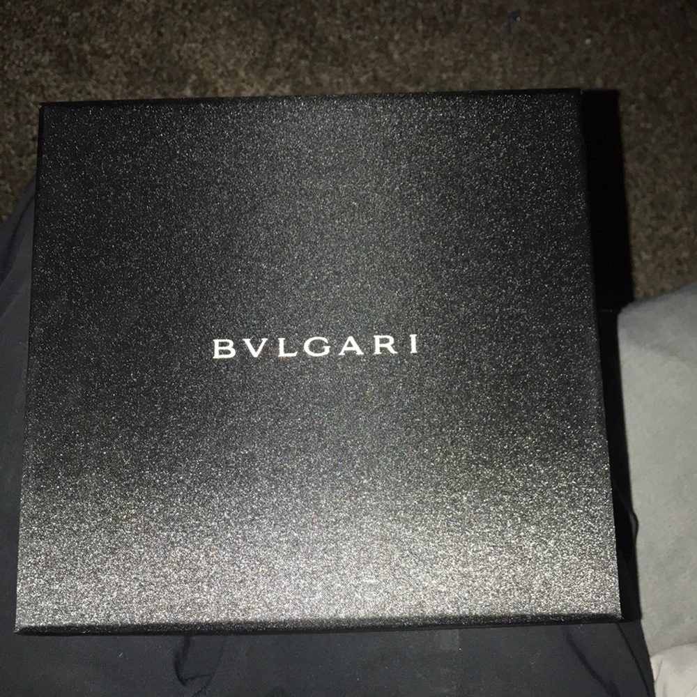 Bvlgari box with pouches and clothes